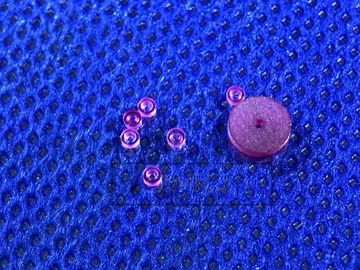 Kekerasan 9.0 Sapphire ruby ​​Bearing / nozel safir / Sapphire gasket / Sapphire washer dengan ukuran khusus